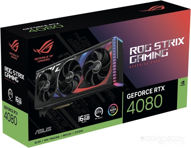 Видеокарта Asus ROG Strix GeForce RTX 4080 16GB GDDR6X ROG-STRIX-RTX4080-16G-GAMING, фото 3