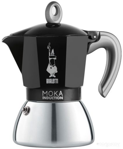 Гейзерная кофеварка Bialetti Moka Induction 2021 (6 порций, черный)