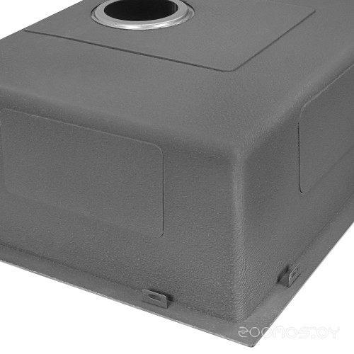 Кухонная мойка ARFEKA Eco AR 500*500 Gun Black, фото 4