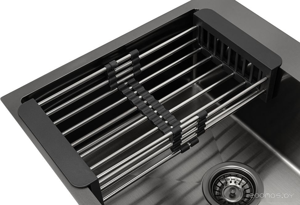 Кухонная мойка ARFEKA ECO AR 500*500 + AR 001 + AR DS 11 BLACK, фото 9