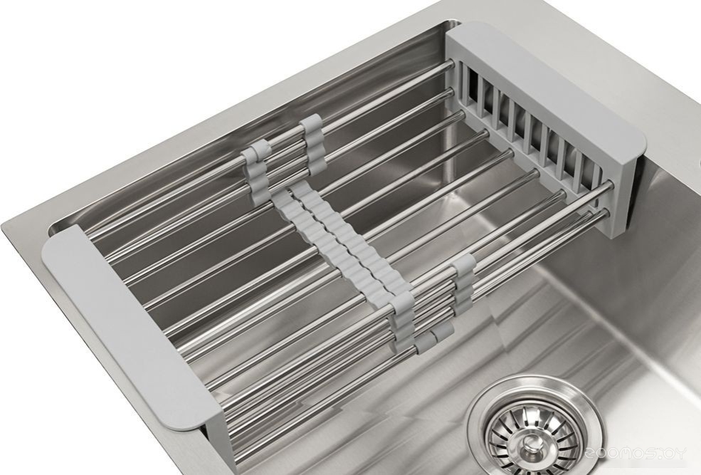 Кухонная мойка ARFEKA ECO AR 500*500 + AR 001 + AR RM 01 + AR DS 11 SATIN, фото 3