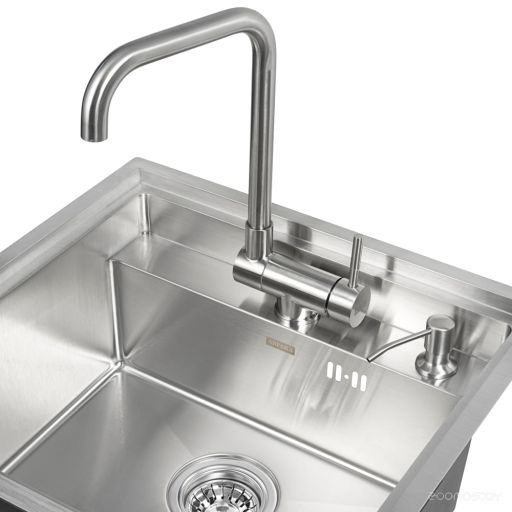 Кухонная мойка ARFEKA AF 520*490 + AF FSS304 + ZP DS SATIN, фото 1