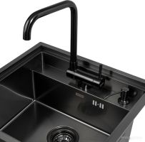 Кухонная мойка ARFEKA ECO AR 520*490 + AF FSS304 + ZP DS BLACK