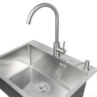 Кухонная мойка ARFEKA ECO AR 600* AF SD-03SS304 + ZP DS SATIN