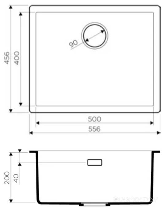 Кухонная мойка Omoikiri Yamakawa 55T Integra-WH белый, фото 2