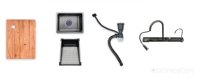 Кухонная мойка ARFEKA SENSOR ECO AR 750*450 BLACK NANO, фото 5