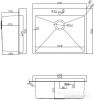 Кухонная мойка ARFEKA ECO AR 600*500 + AR 001 + AR DS 11 BLACK