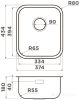Кухонная мойка Omoikiri Omi 38-U/I-IN нержавеющая сталь