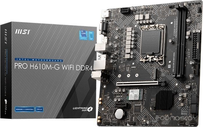 Материнская плата MSI PRO H610M-G WiFi DDR4, фото 4