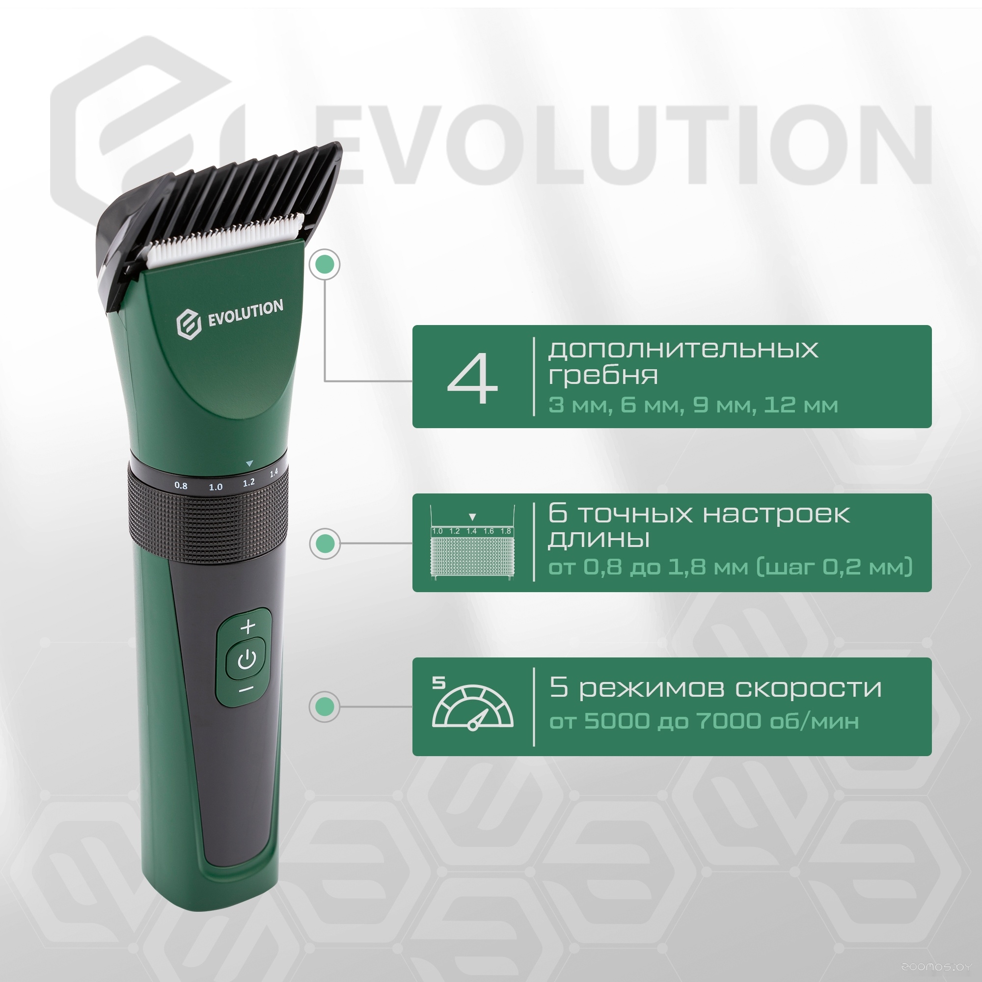 Машинка для стрижки волос Evolution Barber Full control, фото 9
