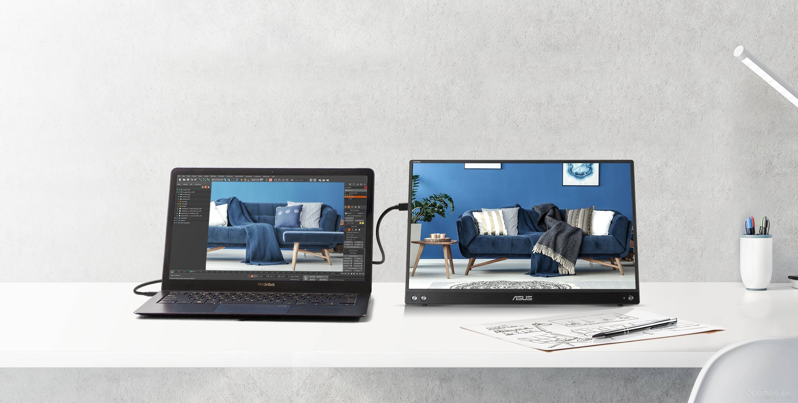 Портативный монитор Asus ZenScreen MB16ACV, фото 6