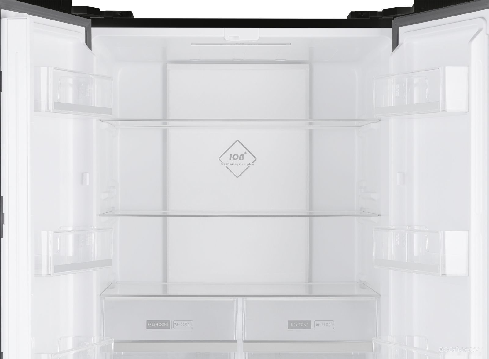 Четырёхдверный холодильник Weissgauff WCD 450 BG NoFrost Inverter, фото 3