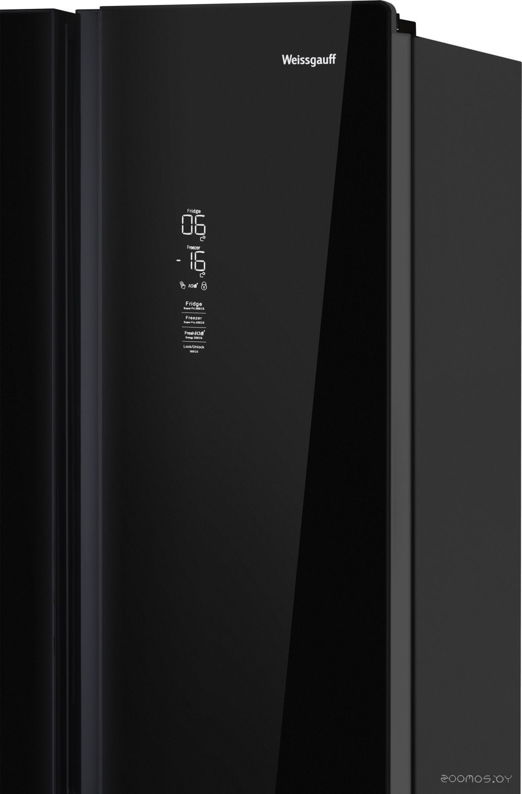 Четырёхдверный холодильник Weissgauff WCD 450 BG NoFrost Inverter, фото 7