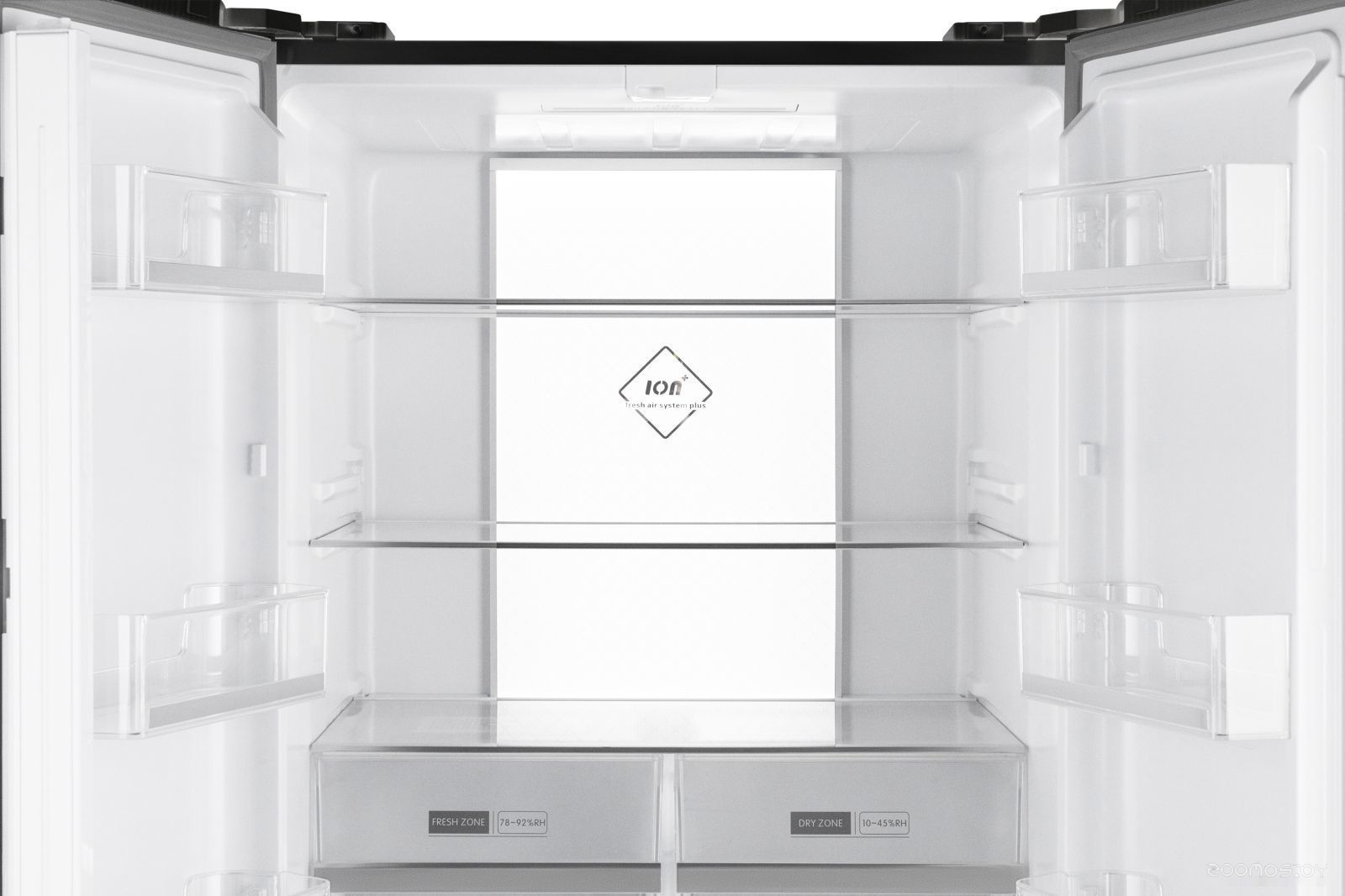 Четырёхдверный холодильник Weissgauff WCD 450 BG NoFrost Inverter, фото 5