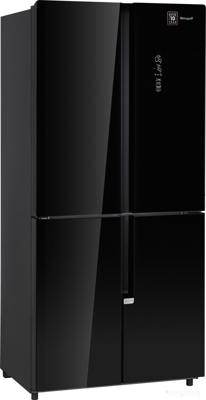 Четырёхдверный холодильник Weissgauff WCD 450 BG NoFrost Inverter, фото 2