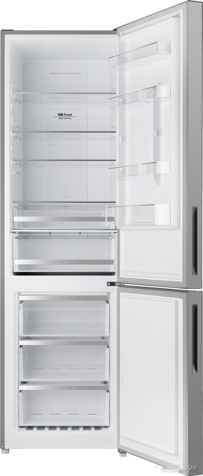 Холодильник Weissgauff WRK 2000 D Full NoFrost Inverter Grey Glass, фото 2