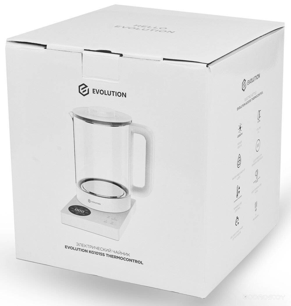 Электрический чайник Evolution KG1015S THERMOCONTROL, фото 3