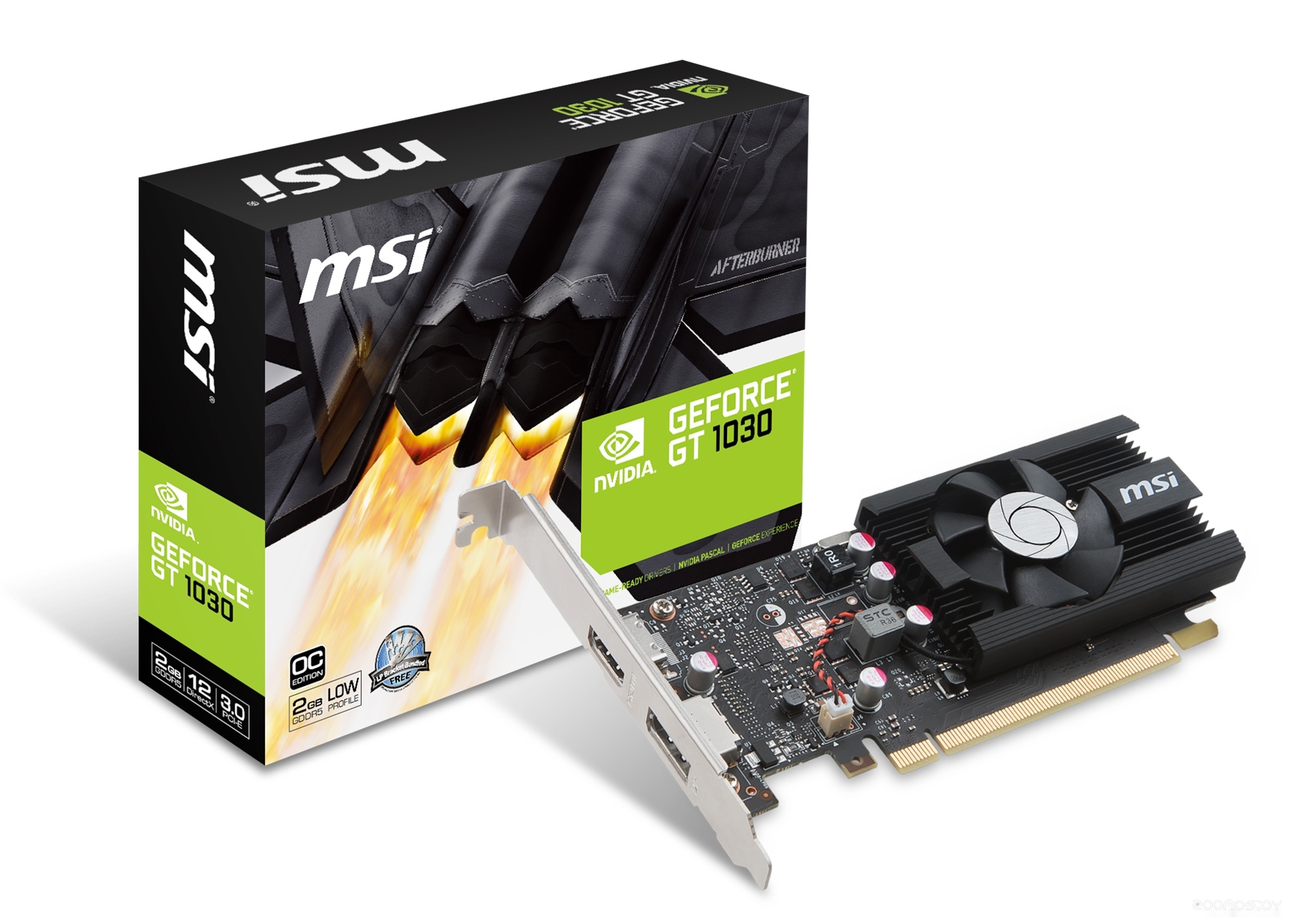 Видеокарта MSI GeForce GT 1030 LP OC 2GB GDDR5 [GT 1030 2G LP OC], фото 7