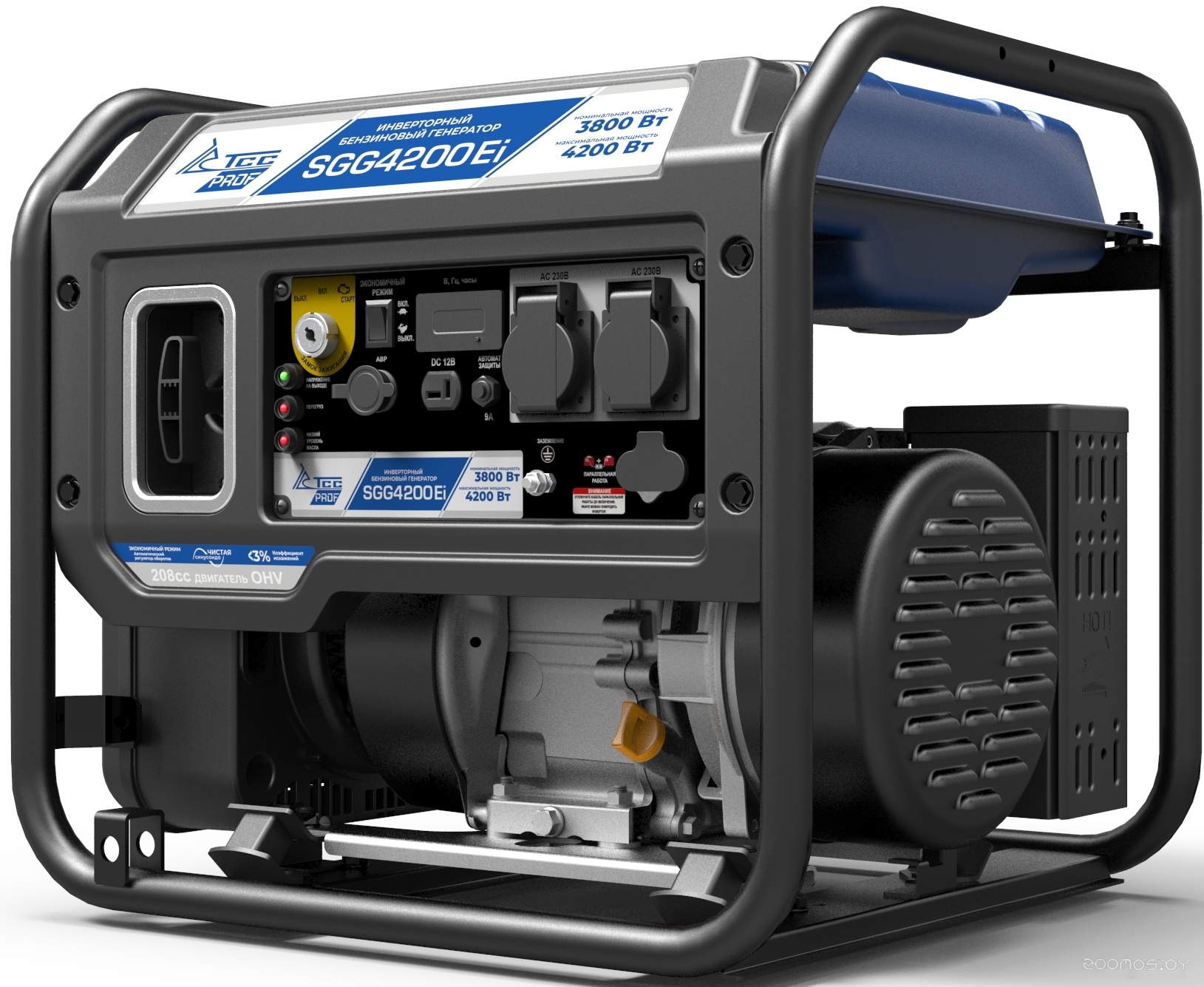 Бензиновый генератор ТСС SGG 4200EI, фото 4