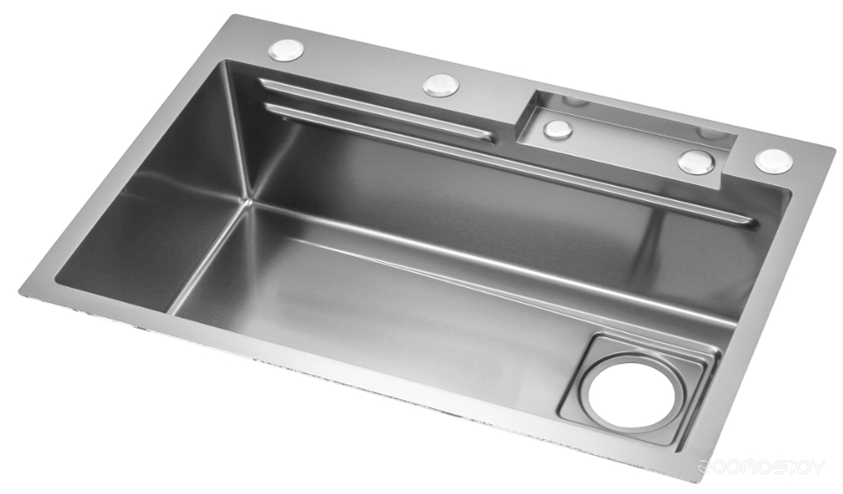 Кухонная мойка ARFEKA ECO AR 680*450 SATIN, фото 4