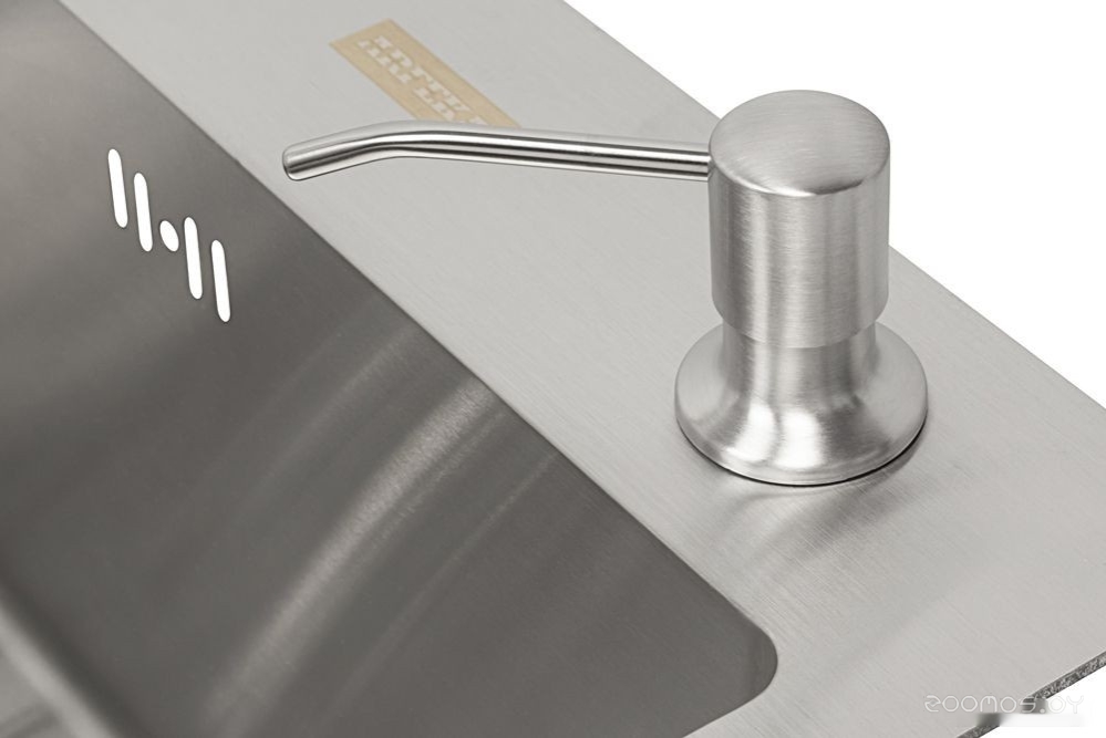 Кухонная мойка ARFEKA ECO AR 600*500 + AR RM 01 + AR DS 11 SATIN, фото 3