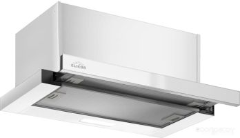 Кухонная вытяжка Elikor Slide 50П-1000 229459 (белый/стекло белое)