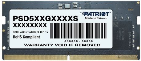 Оперативная память Patriot Signature Line 16ГБ DDR5 4800 МГц PSD516G480081S