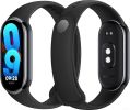 Фитнес-браслет Xiaomi Smart Band 8 (серый, с черным силиконовым ремешком, международная версия)