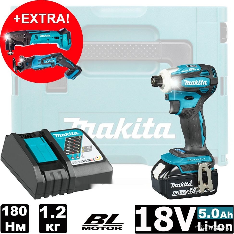 Винтоверт Makita DTD172RT1J (с 1-м АКБ, кейс), фото 2