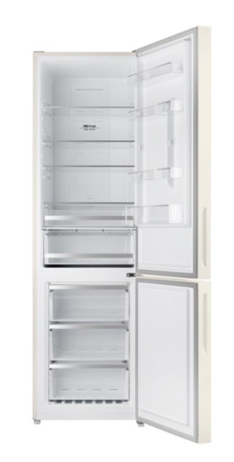 Холодильник Weissgauff WRK 2000 D Full NoFrost Inverter Beige Glass, фото 3