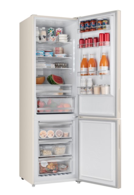 Холодильник Weissgauff WRK 2000 D Full NoFrost Inverter Beige Glass, фото 5