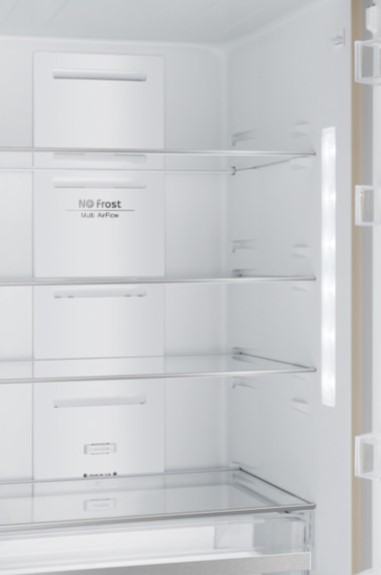 Холодильник Weissgauff WRK 2000 D Full NoFrost Inverter Beige Glass, фото 6
