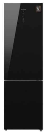 Холодильник Weissgauff WRK 1850 D Full NoFrost Inverter Black Glass, фото 1