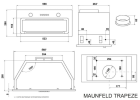 Вытяжка Maunfeld Trapeze 602IG белый