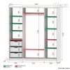 Шкаф-купе Кортекс-мебель СЕНАТОР ШК12 классика, ДСП+ДСП, Берёза