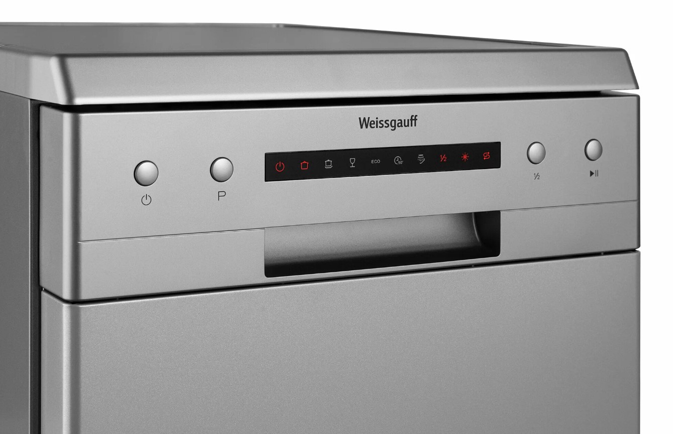 Отдельностоящая посудомоечная машина Weissgauff DW 4526 Silver, фото 6
