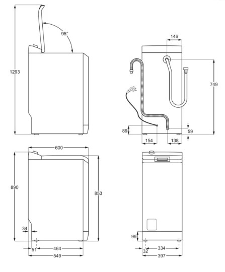 Стиральная машина с вертикальной загрузкой Electrolux EW8TN3362E, фото 4