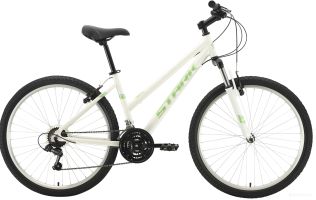 Велосипед Stark Luna 26.1 V (14.5, белый/салатовый, 2021)