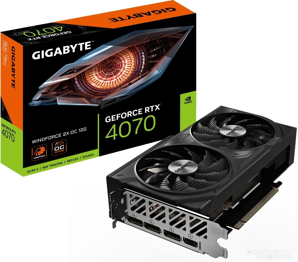 Видеокарта Gigabyte GeForce RTX­­ 4070 WindForce 2X OC 12G GV-N4070WF2OC-12GD, фото 2