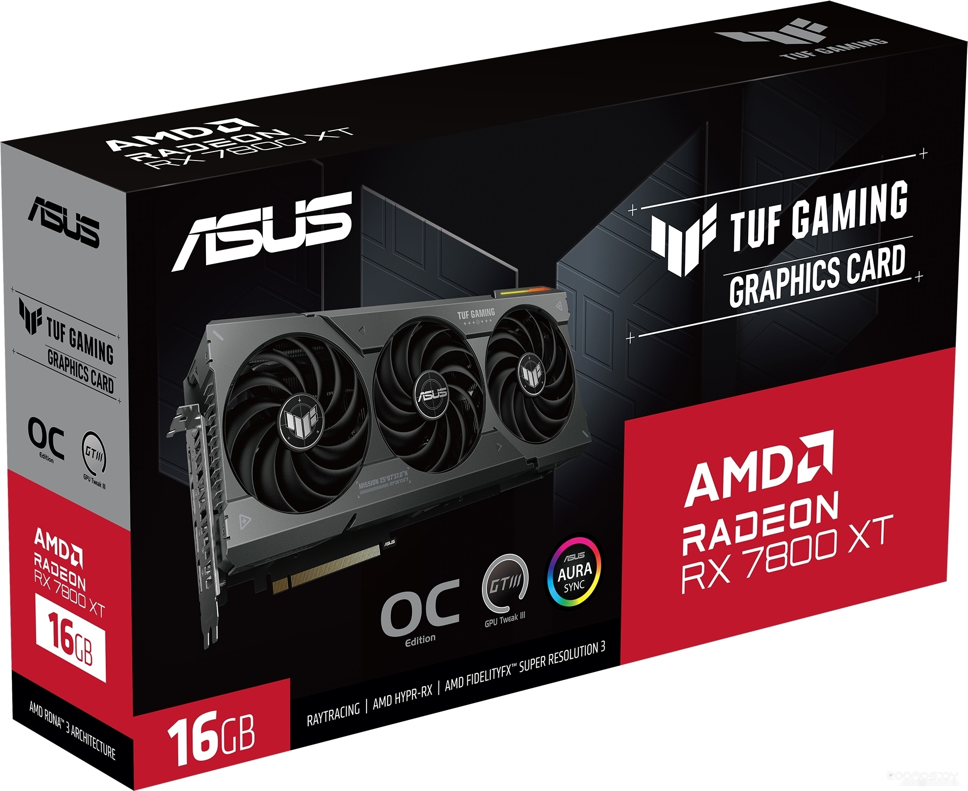 Видеокарта Asus TUF Gaming Radeon RX 7800 XT OC Edition 16GB GDDR6 TUF-RX7800XT-O16G-GAMING, фото 4