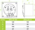 Осевой вентилятор AirRoxy dRim 100DTS-C174