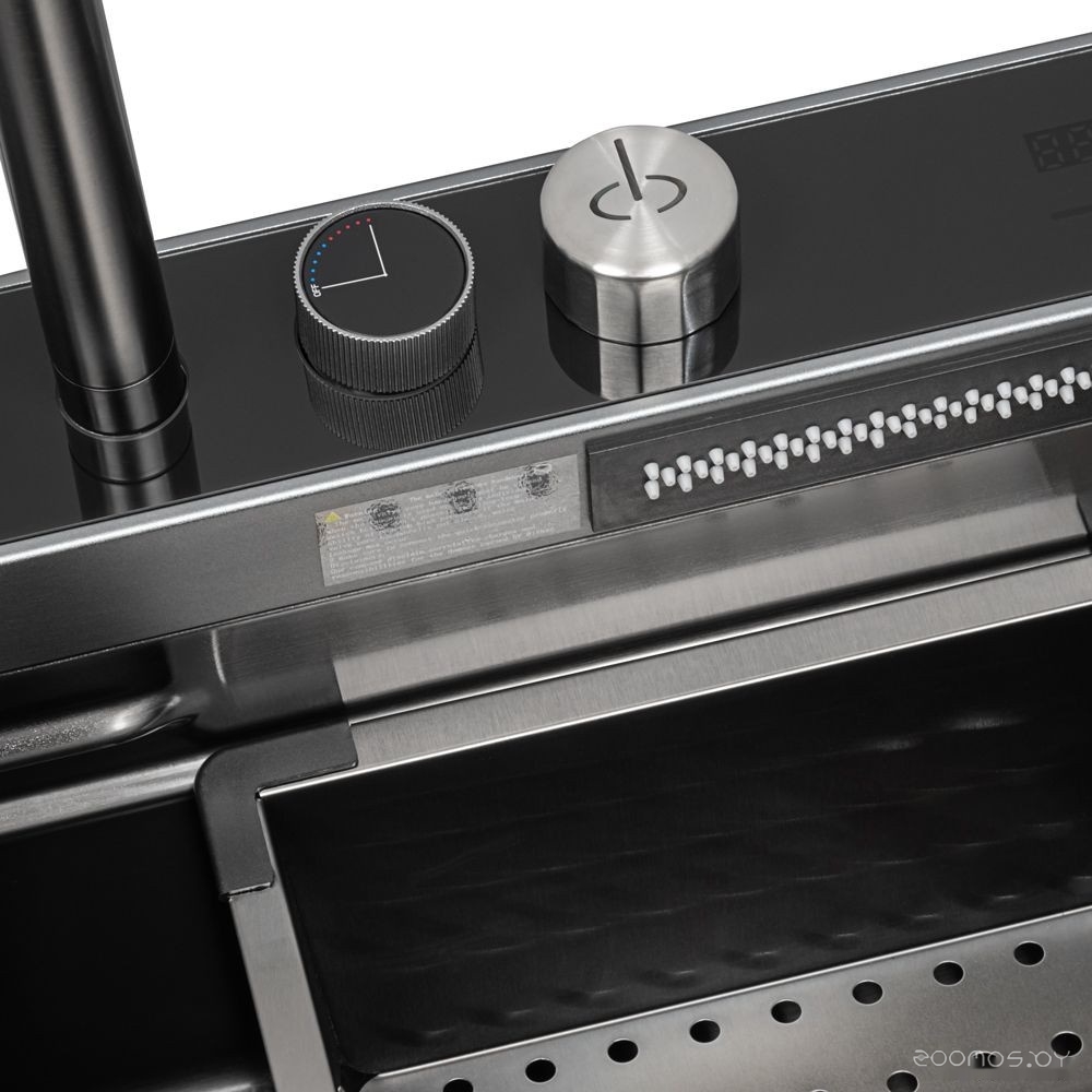 Кухонная мойка ARFEKA ECO AR 750*450 Black PVD Nano, фото 3