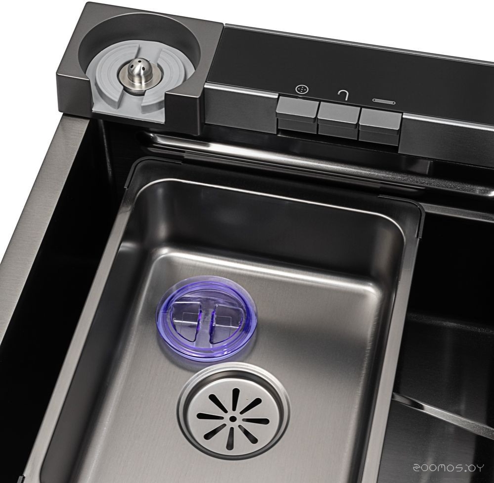 Кухонная мойка ARFEKA ECO AR 750*450 Black PVD Nano, фото 11