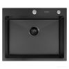 Кухонная мойка ARFEKA ECO AR 600*500, коландер, дозатор BLACK DECOR