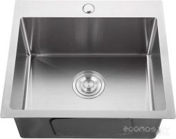 Кухонная мойка GranFest Metal нержавеющая сталь AISI 304 GF-5050 (с сифоном)