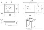 Кухонная мойка Granula KS-5501 (шварц)