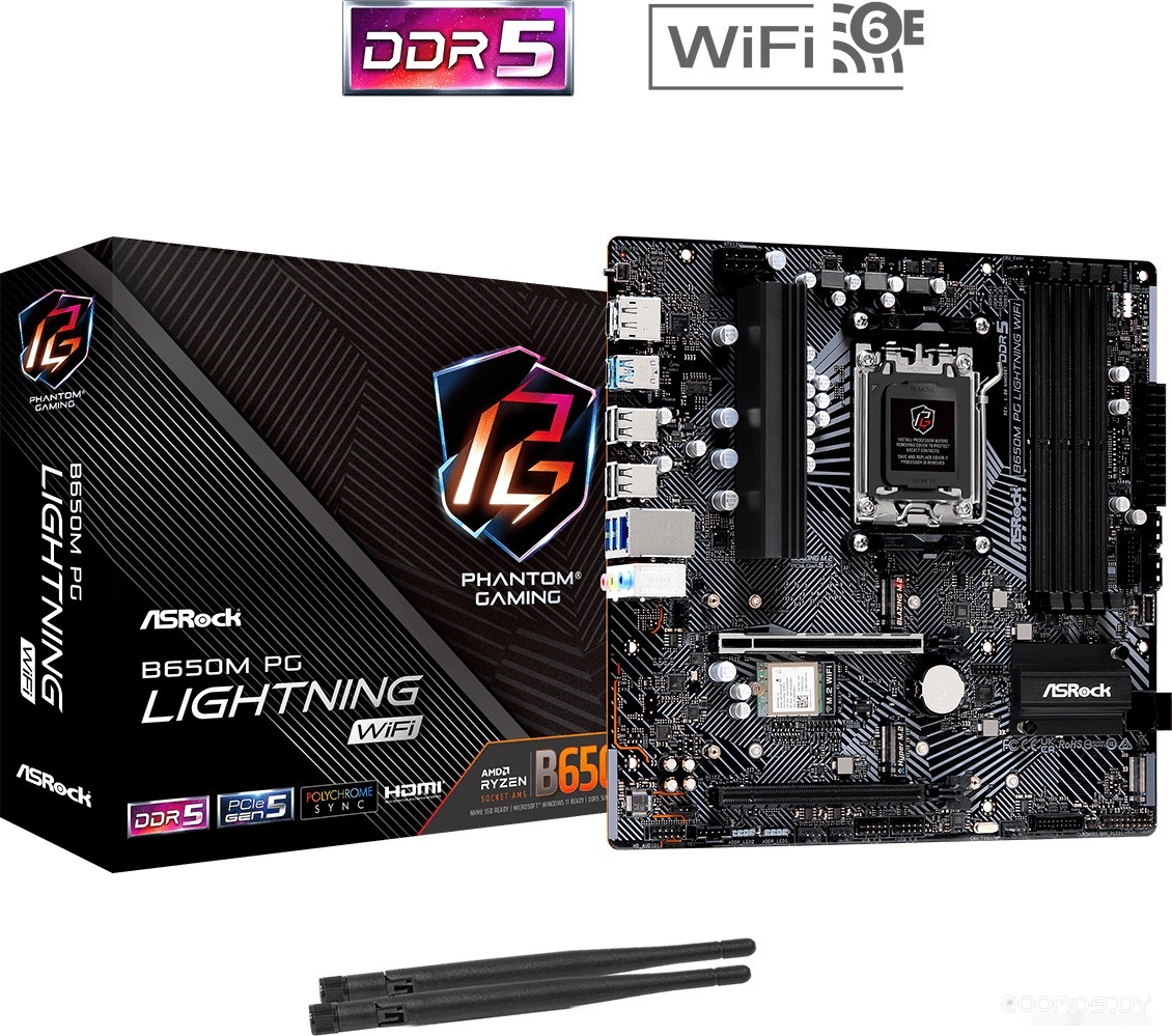 Материнская плата ASROCK B650M PG Lightning WiFi, фото 2