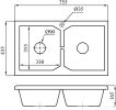 Кухонная мойка БелЭворс Bravo duo (темно-бежевый)