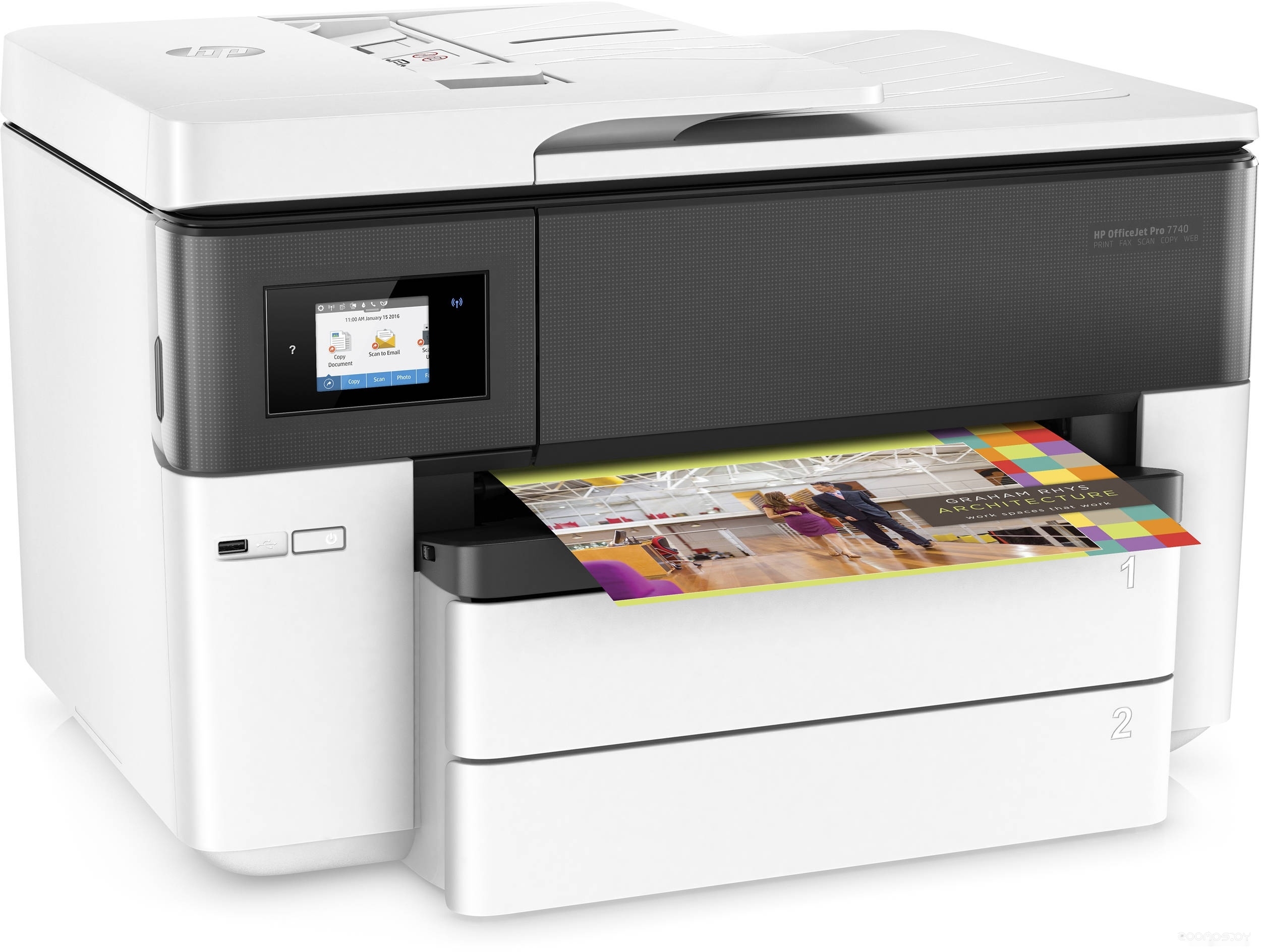 МФУ HP OfficeJet Pro 7740 [G5J38A], фото 4
