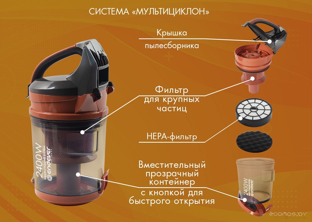 Пылесос Endever SkyClean VC-650, фото 8